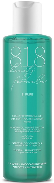 818 Beauty Formula ESTIQE мицеллярная вода д/жирн/чувст. кожи 200мл N 1