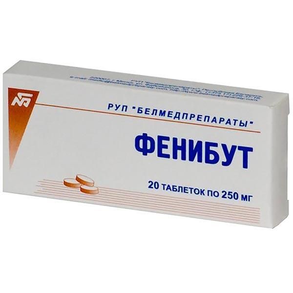 Фенибут тб 250 мг N 20