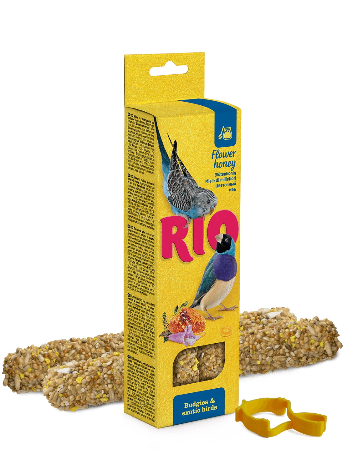 Палочки для волнистых попугайчиков и экзотов Rio 40 г n2 с медом