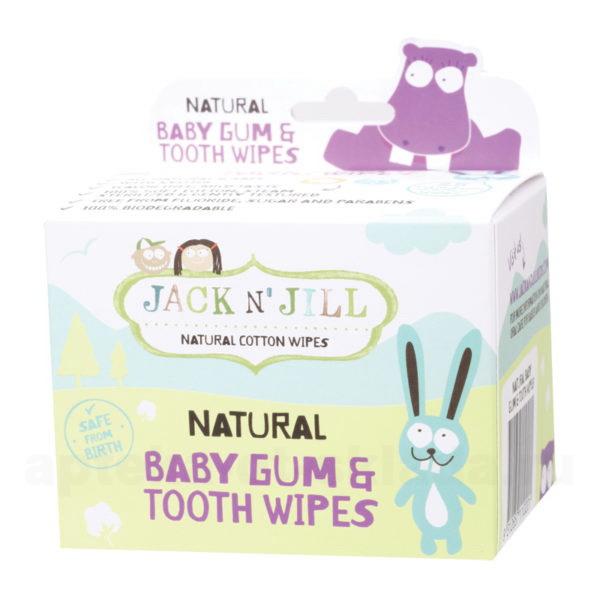 Jack N' Jill Детские салфетки для полости рта с ксилитом N 1