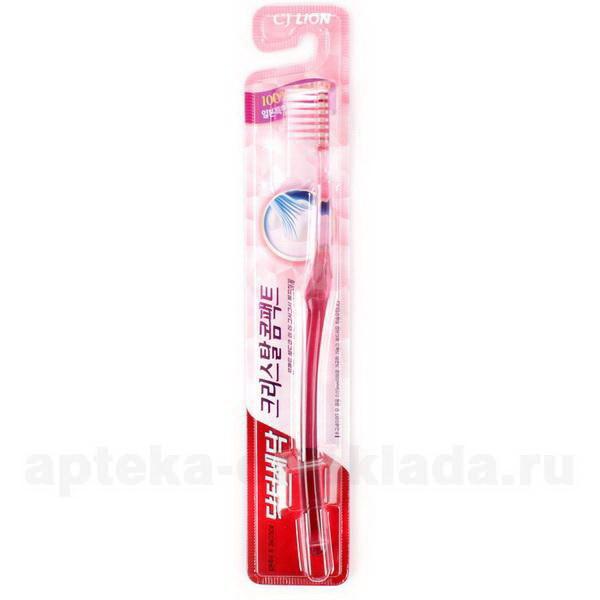 LION Зубная щётка для чувствительных десен (средняя жесткость) «DR. SEDOC CRYSTAL COMPACT» N 1