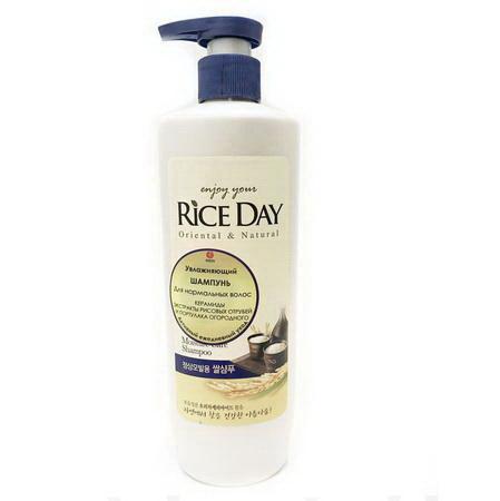 LION Увлажняющий шампунь для нормальных и сухих волос "RICE DAY", 550 мл N 1