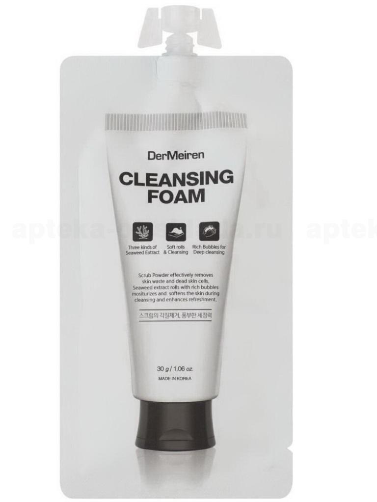 DerMeiren Пенка для глубокого очищения кожи с экстрактом водорослей 30г N 1