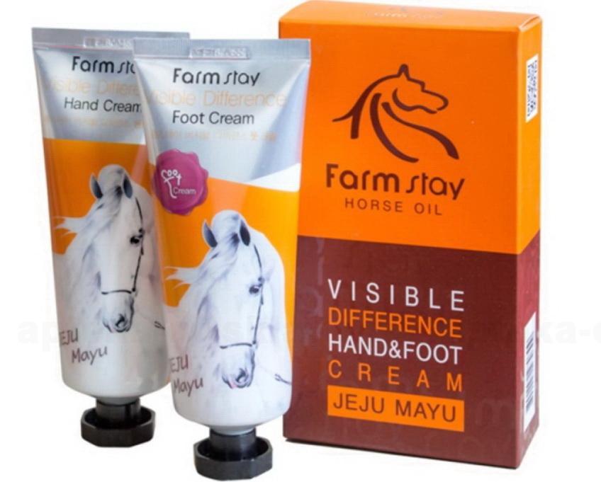 FarmStay Набор: крем для рук и крем для ног с лошадиным маслом 100г+100г N 1