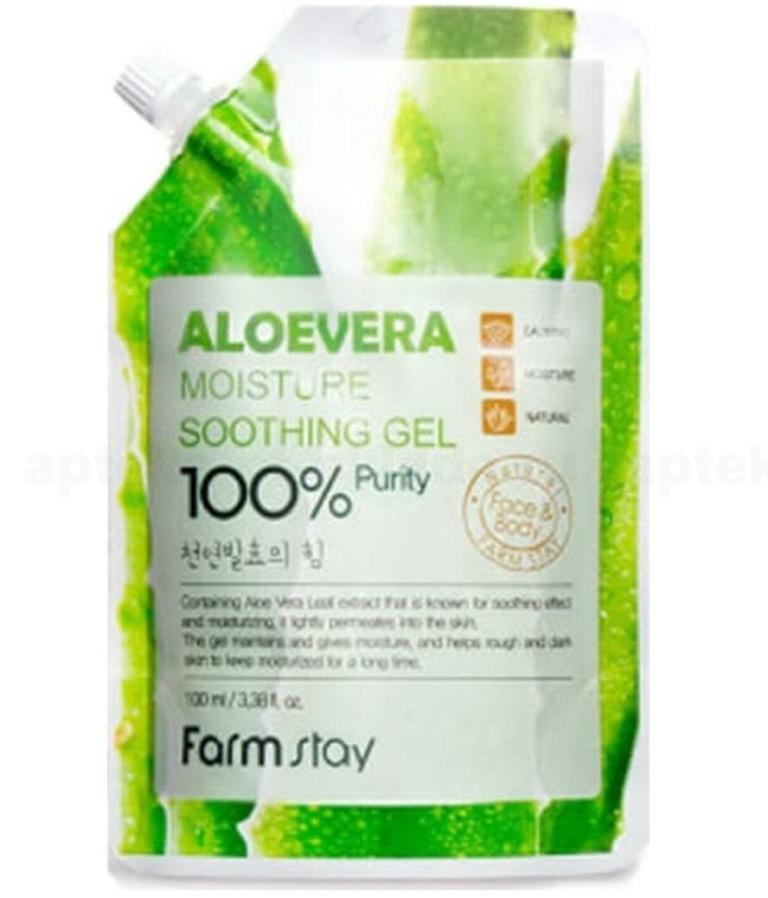FarmStay Увлажняющий успокаивающий гель для лица и тела с экстрактом алоэ 100мл N 1