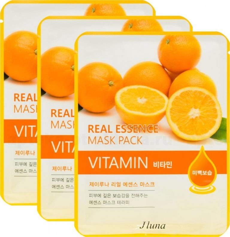 JLuna Тканевая маска с витаминами 25мл набор N 3