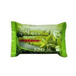 JUNO Мыло с отшелушивающим эффектом с зеленым чаем 150г N 1