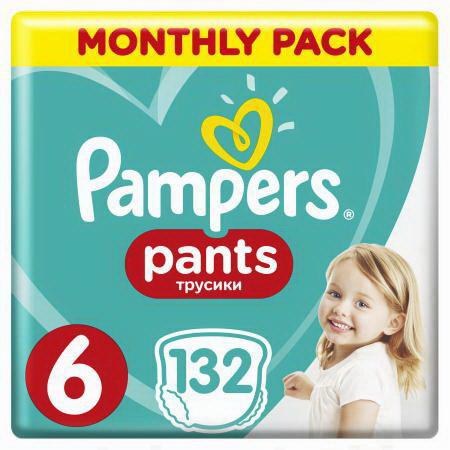 Подгузники-трусики Pampers Pants (размер 6) 15+кг N 132