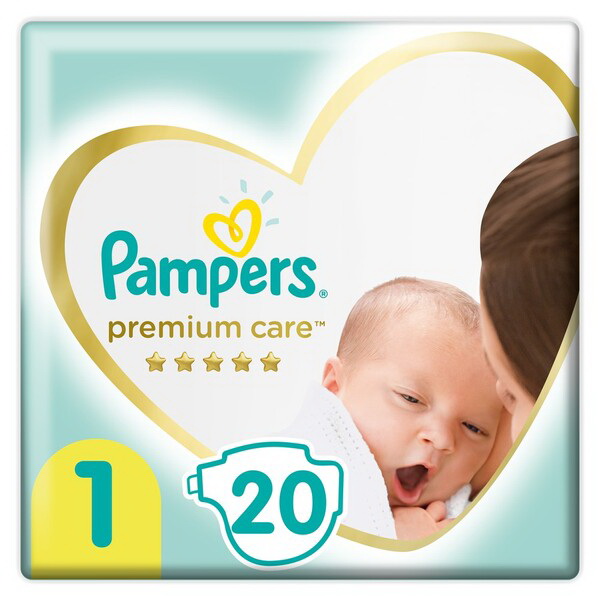 Подгузники Pampers Premium Care (размер 1) 2-5кг N 20