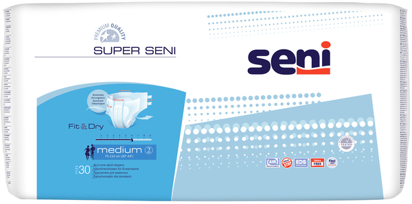 Подгузники для взрослых Super Seni medium 55-75кг N 30
