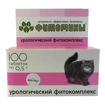 Фитомины таб для кошек 50 г n100 с урологическим фитокомплексом
