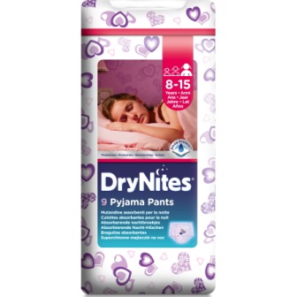 Dry Nites трусики для девочек 27-57кг 8-15лет N 9