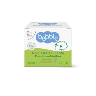 Bebble nappy rash cream 60мл крем от опрелостей детский 0+мес