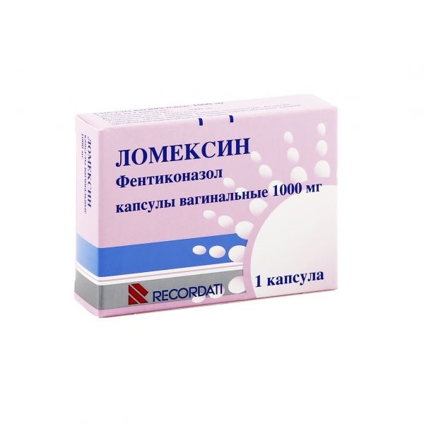 Ломексин капс вагин 1000 мг