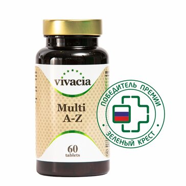 Vivacia Multi A-Z  Мультивитамины от A до Z таб N60