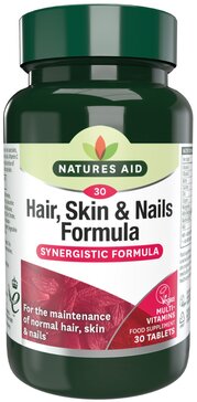 Natures Aid Формула для волос, кожи и ногтей таб N30