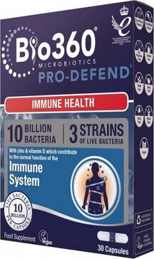 Natures Aid Pro-Defend Комплекс пробиотиков, витаминов и минералов для иммунной поддержки капс N30