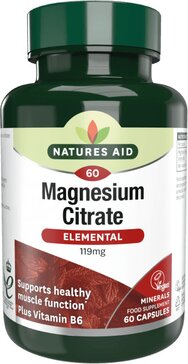 Natures Aid Магния цитрат с витамином В6 капс N60