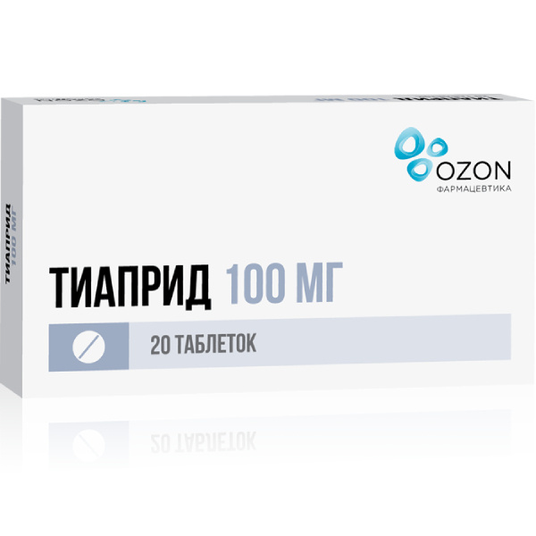 Тиаприд тб 100 мг N 20