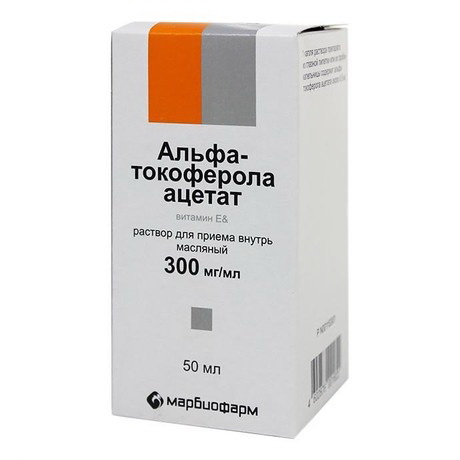 Альфа-токоферола ацетат (Витамин Е) р-р масл 30% фл 50мл