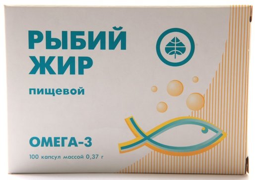 Рыбий жир пищевой Омега-3 капс N 100 (ПЗ)
