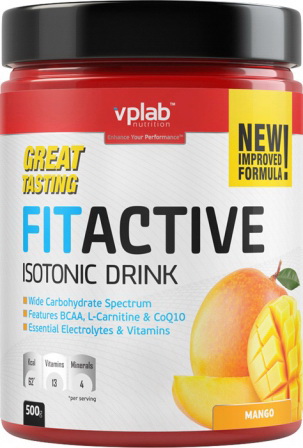 Fit Active Isotonic Drink изотонический напиток порошок 500г манго