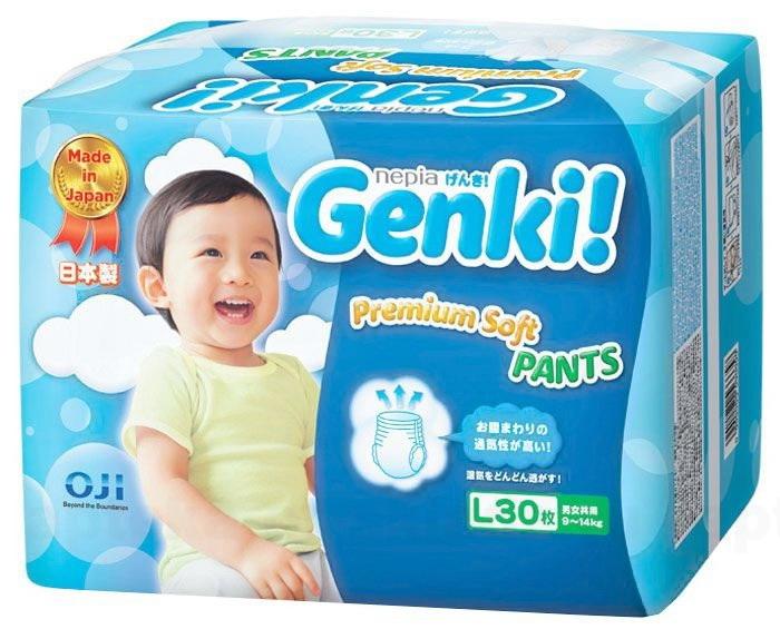 Genki  Premium soft трусики-подгузники р L (9-14 кг) N 30