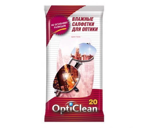 OptiClean салфетки влажные для оптики N 20
