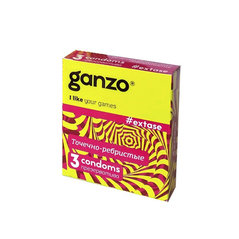 Презервативы Ganzo Точечно-Ребристые N 3