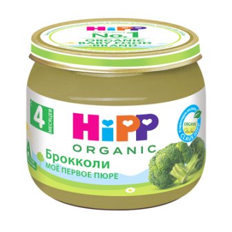 Hipp organic пюре брокколи 4+месяца 80г