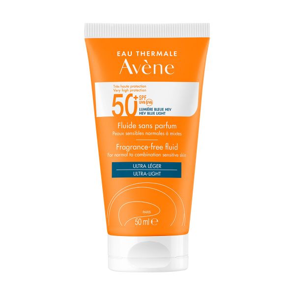 Avene солнцезащитный флюид 50мл spf-50 для чувствительной кожи без отдушек