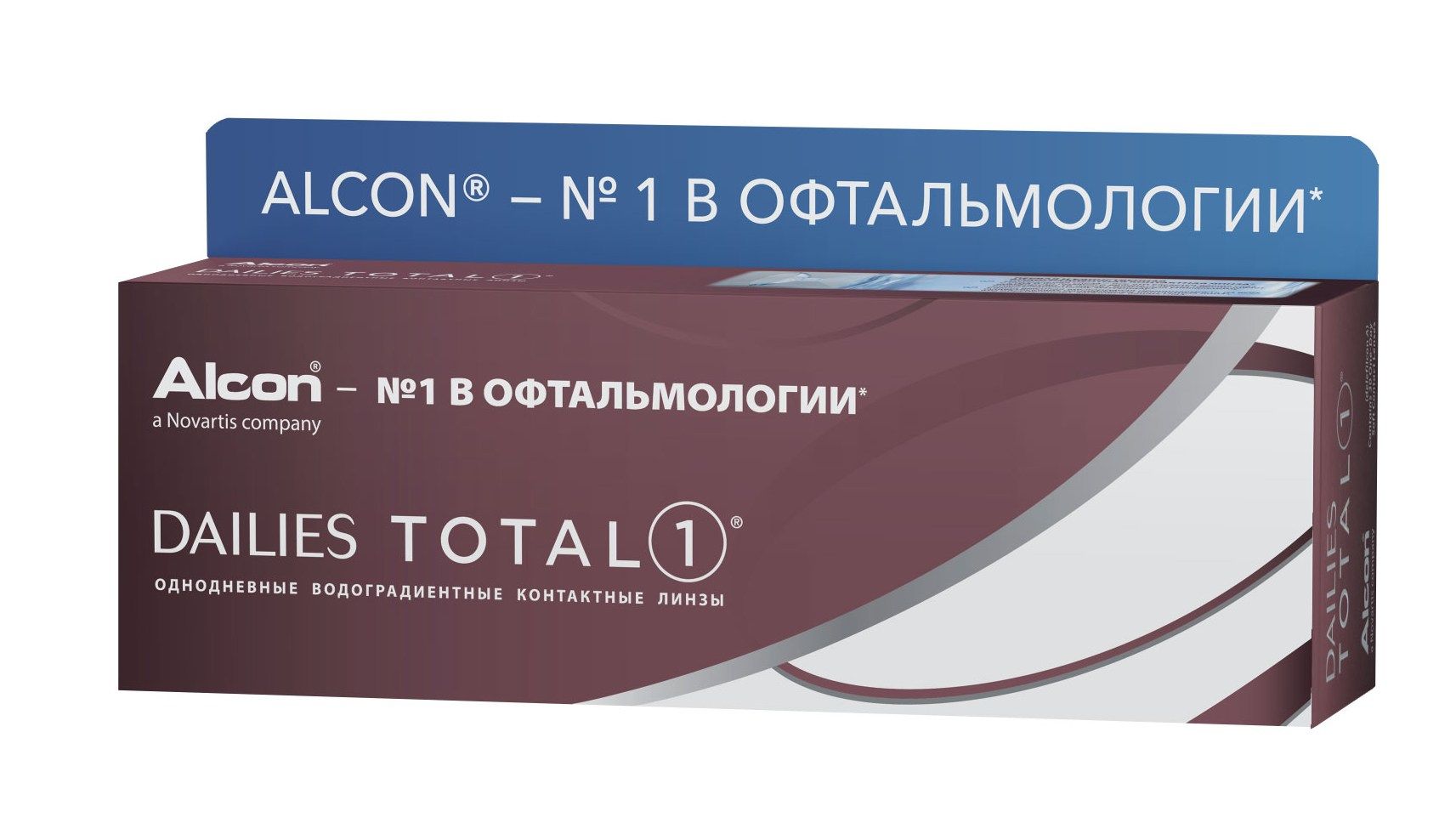 Alcon Dailies Total 1 однодневные контактные линзы D 14.1/R 8.5/ -1.50 N 30