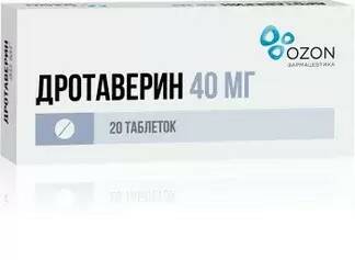 Дротаверин Озон таб 40мг N 20