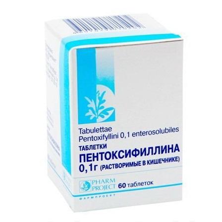 Пентоксифиллин Озон таб п/о кишечнораств 100мг N 60