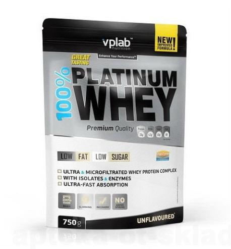 Протеин 100% Platinum Whey с нейтральным вкусом 750г пакет N 1