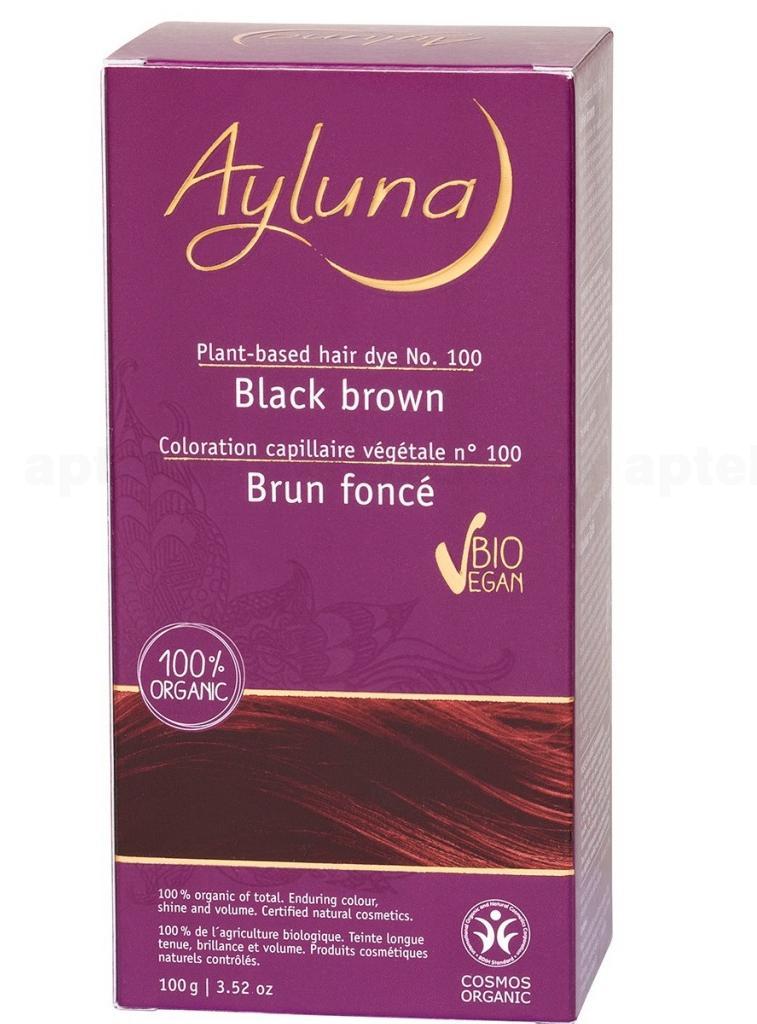Ayluna краска для волос номер 100 черно-коричневый 100 г