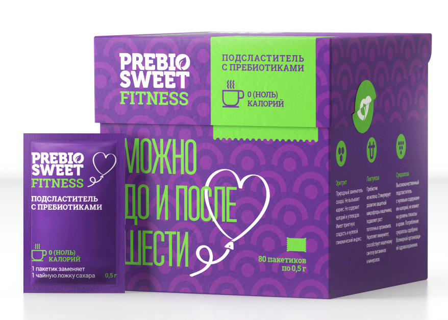 Prebio Sweet Fitness Пребиосвит сахарозаменитель с пребиотиками 0,5г пак N 80
