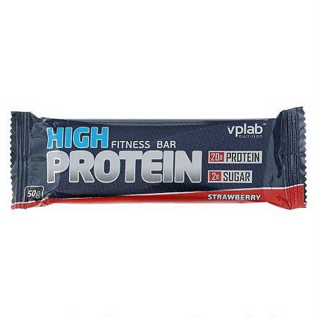 Батончик протеиновый VPLab High Protein Fitness Bar 50г шоколад-ваниль