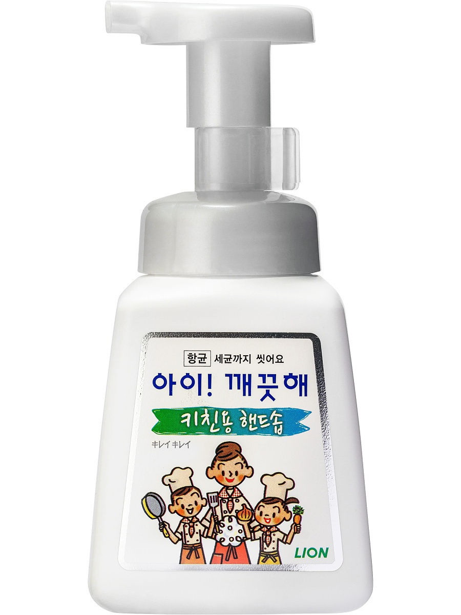 LION Кухонное мыло-пенка для рук Ai - Kekute 250мл с антибактериальным эффектом аромат мяты