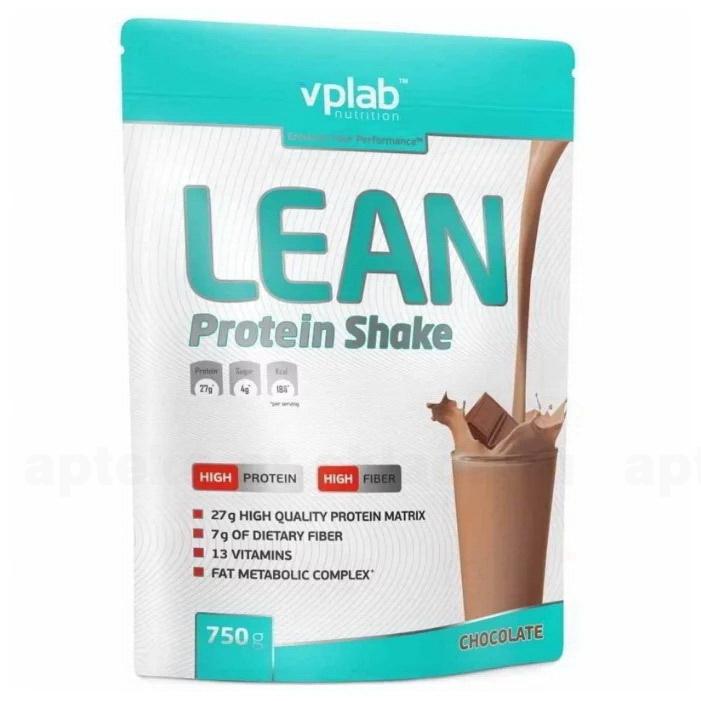 VPLab Lean Protein Shake порошок для приготовления коктейля со вкусом шоколада 750г пакет
