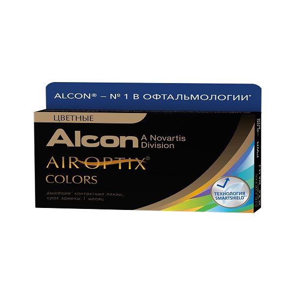 Alcon Air Optix Colors 30тидневные контактные линзы D 14.2/BC 8.6/ -5.50 Gemstone Green N 2