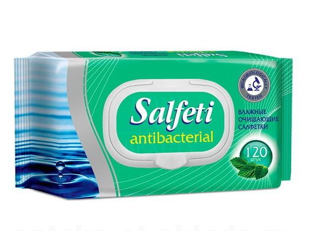 Salfeti салфетки влажные антибактериальные N 120