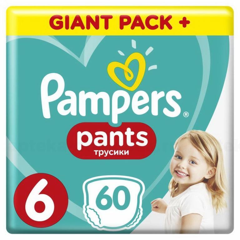 Подгузники-трусики Pampers Pants 15+ кг (размер 6) N 60