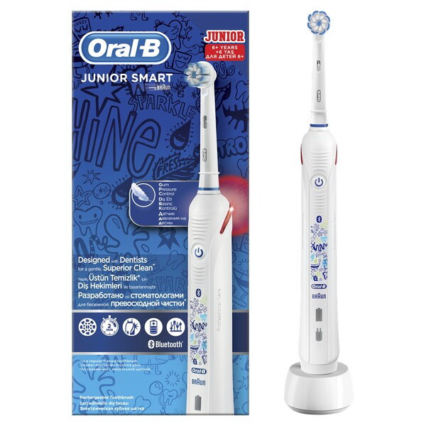 Oral-B Зубная щетка Braun электрическая для детей Junior с 6+