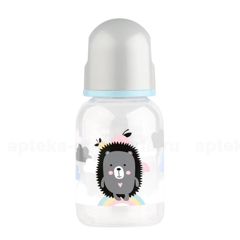 Lubby бутылочка д/кормления с силиконовой соской медл поток 0+ (12023) N 1