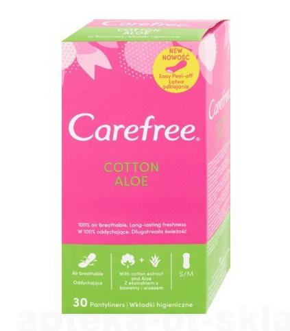 Carefree прокладки ежедн cotton aloe N 30