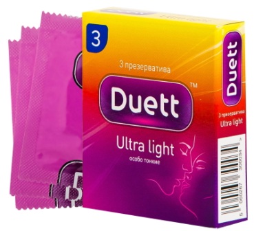 Презервативы DUETT Ultra light N 3