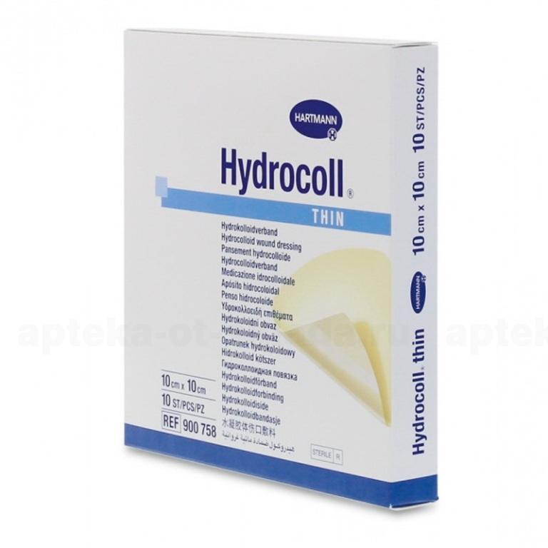 Hartmann Hydrocoll Thin повязка гидроколлоидная 10х 10 см N 10