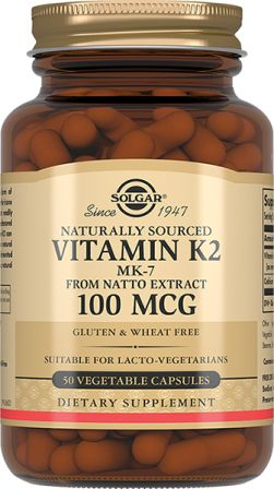 Солгар Натуральный витамин К2 100мг(менахинон7) капс 660мг N 50