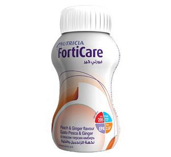 Nutricia Фортикер смесь жидкая для энтерального питания персик-имбирь 125мл N 4